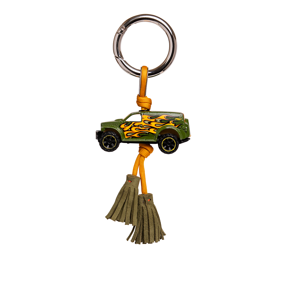 Green Jeep charm