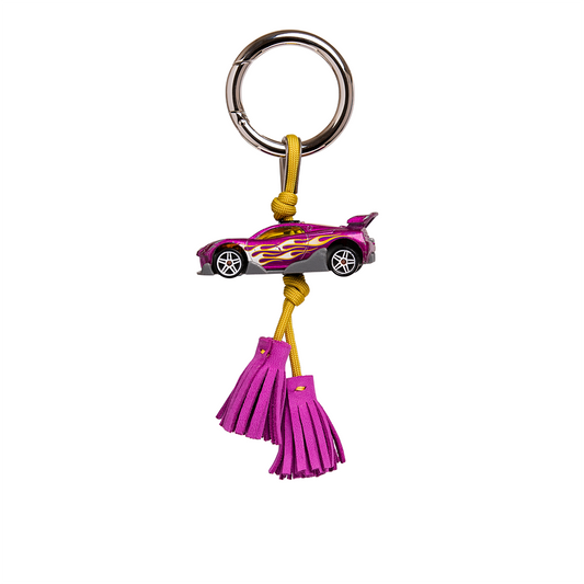 Pansy purple racer charm